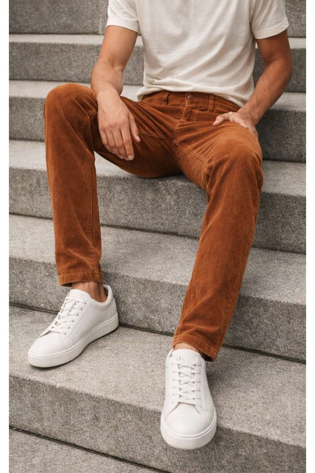 ONEFIT MEN CORDUROY TROUSER RUST