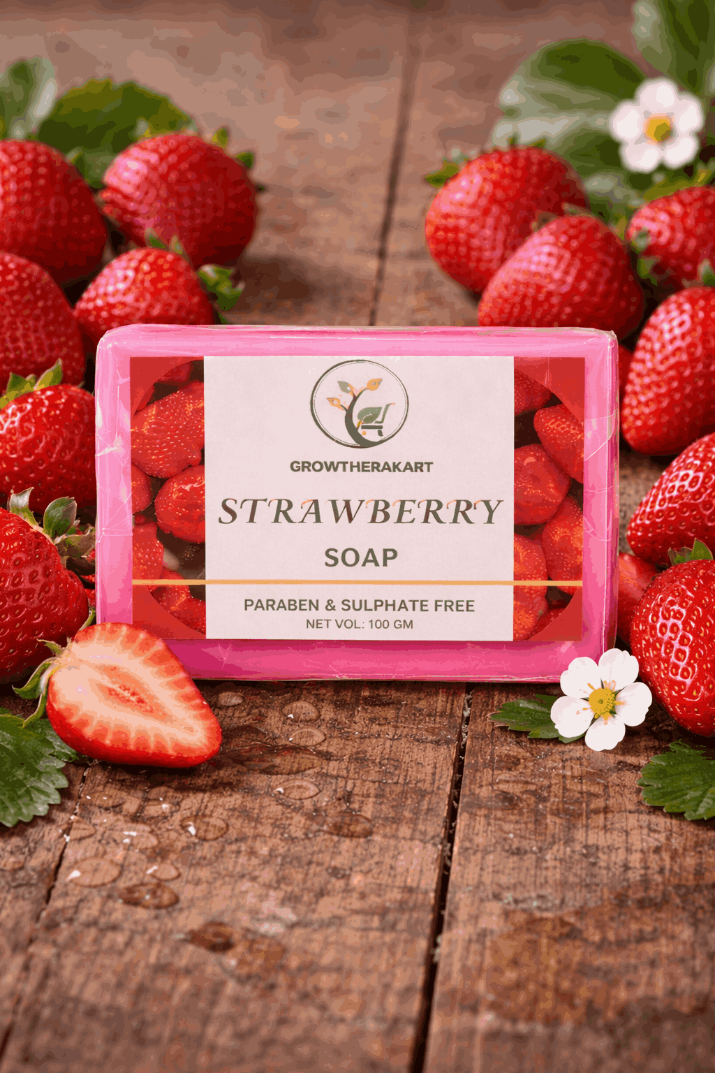 GROWTHERAKART  STRAWBERRY SOAP(100GM)