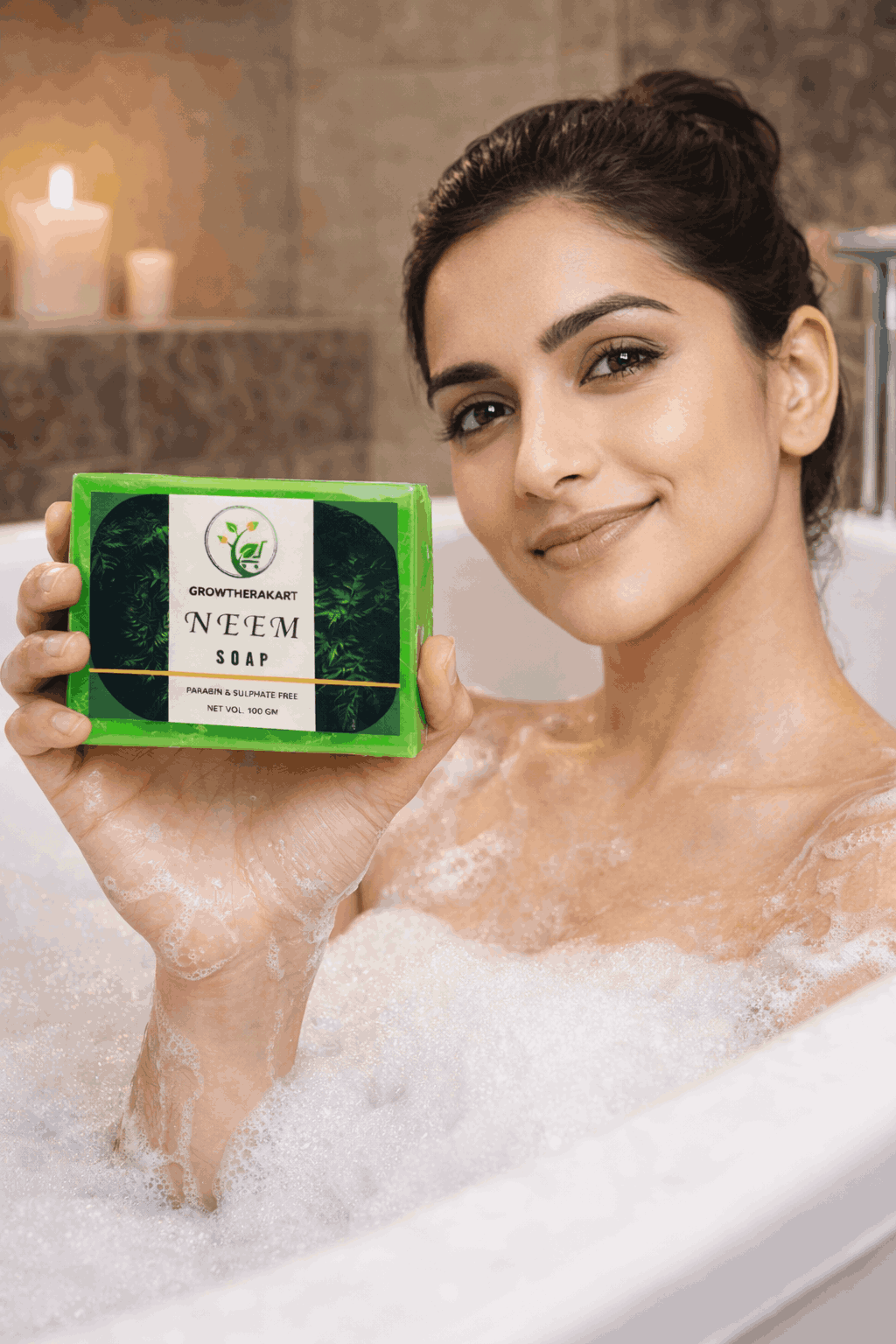GROWTHERAKART  NEEM SOAP(100GM)