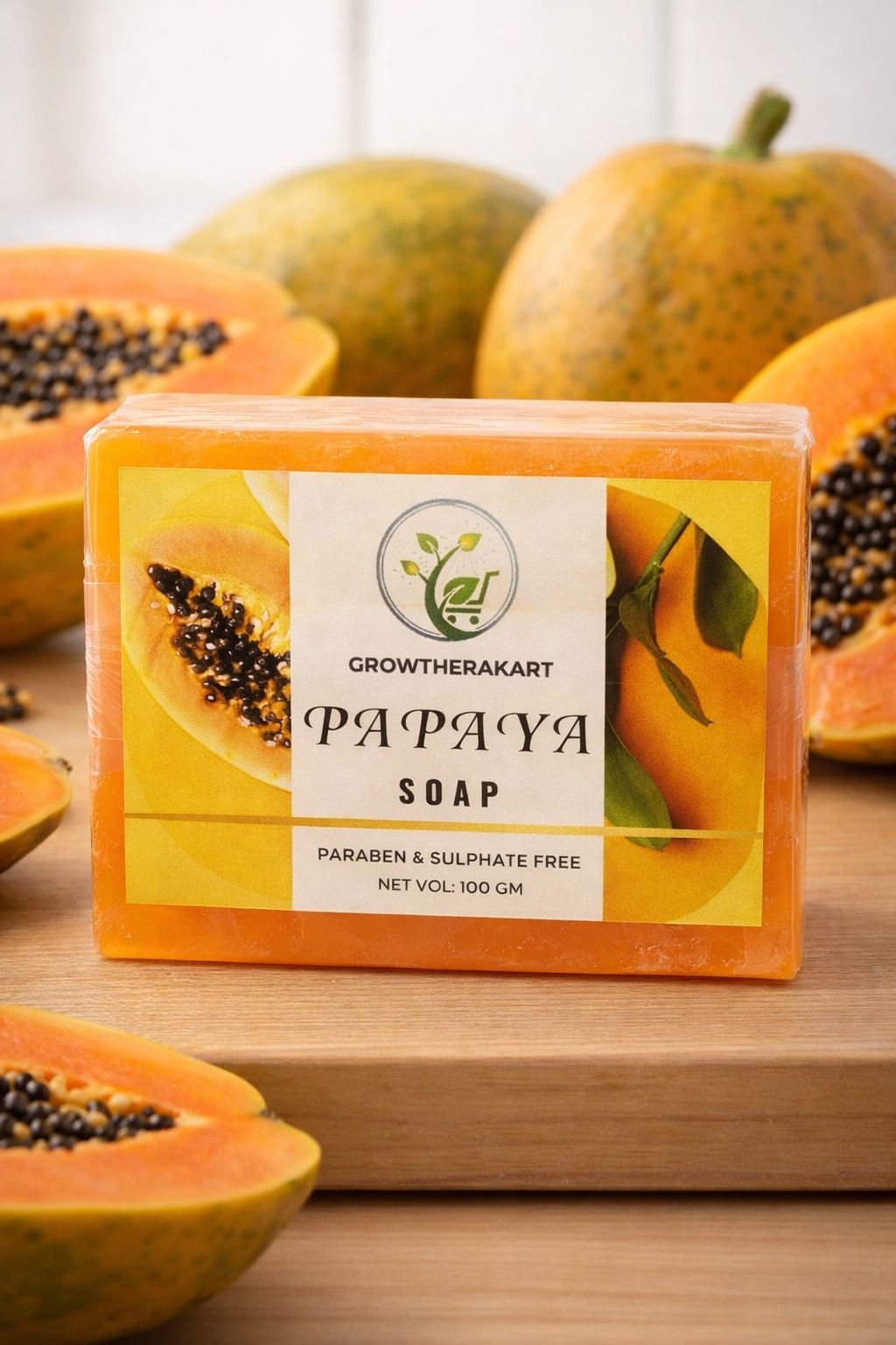 GROWTHERAKART  PAPAYA SOAP(100GM)