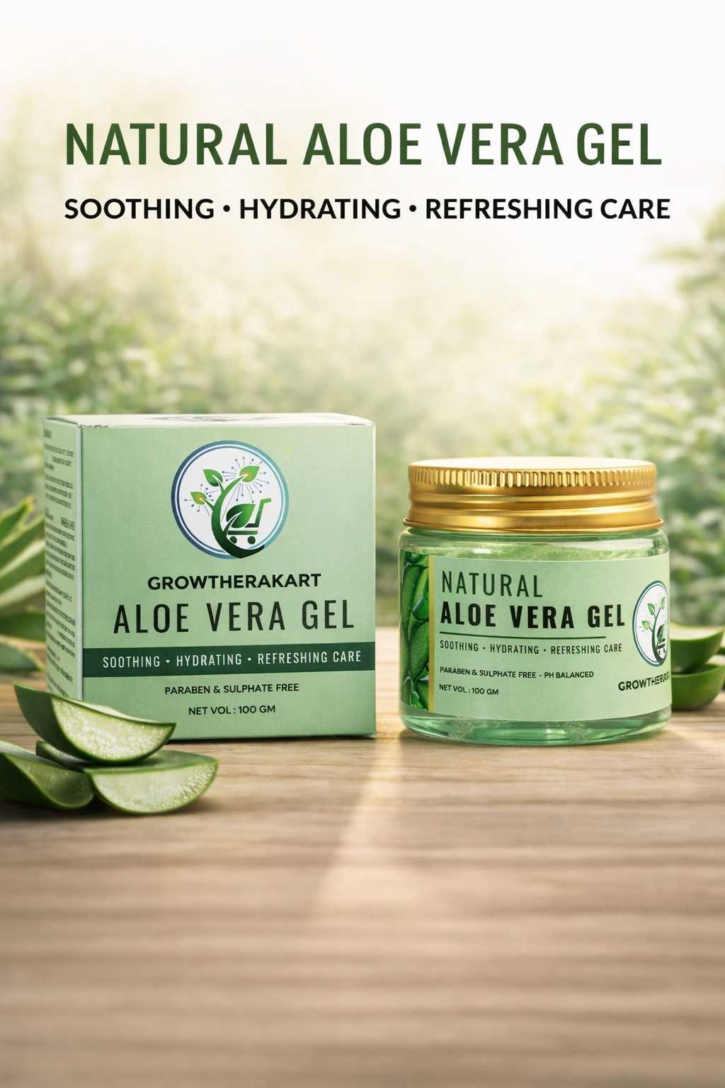 GROWTHERAKART ALOE VERA GEL 100 GM