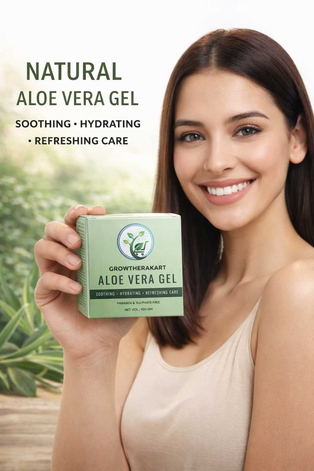 GROWTHERAKART ALOE VERA GEL 100 GM