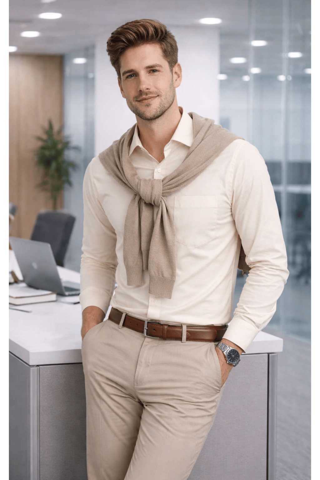 ONEFIT MENS FORMALSHIRT BUTTER YELLOW