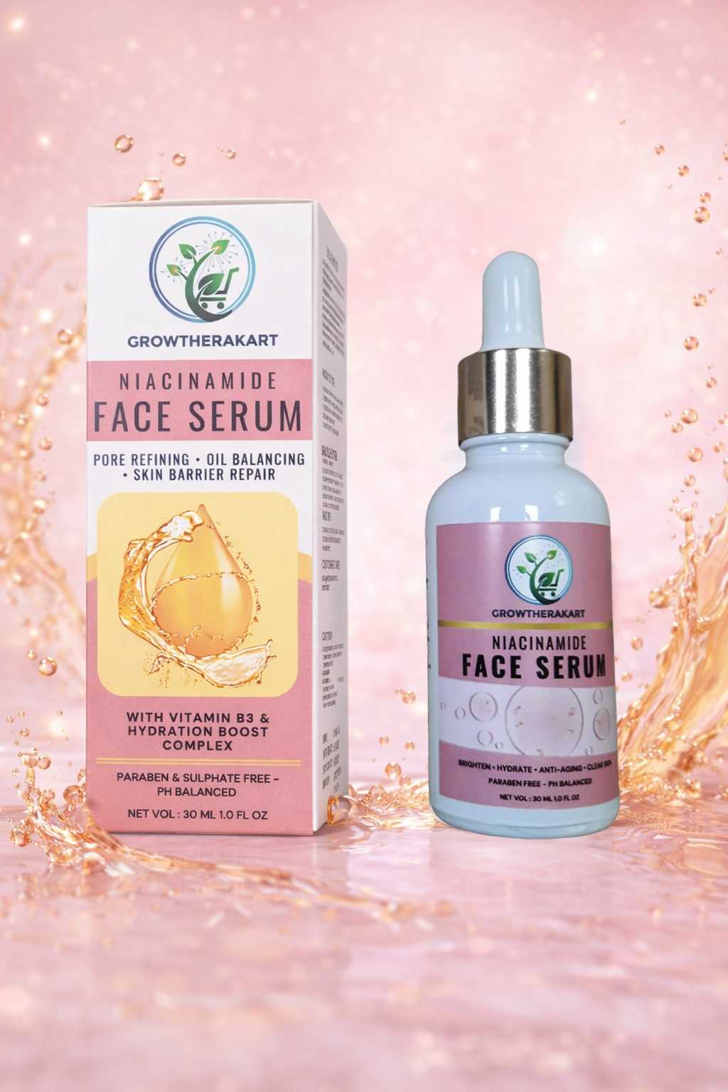 GROWTHERAKART FACE SERUM NIACINAMIDE30ML