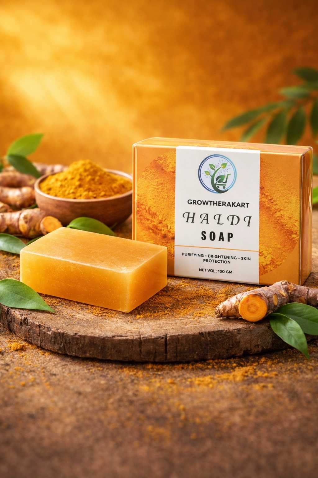 GROWTHERAKART  HALDI SOAP(100GM)
