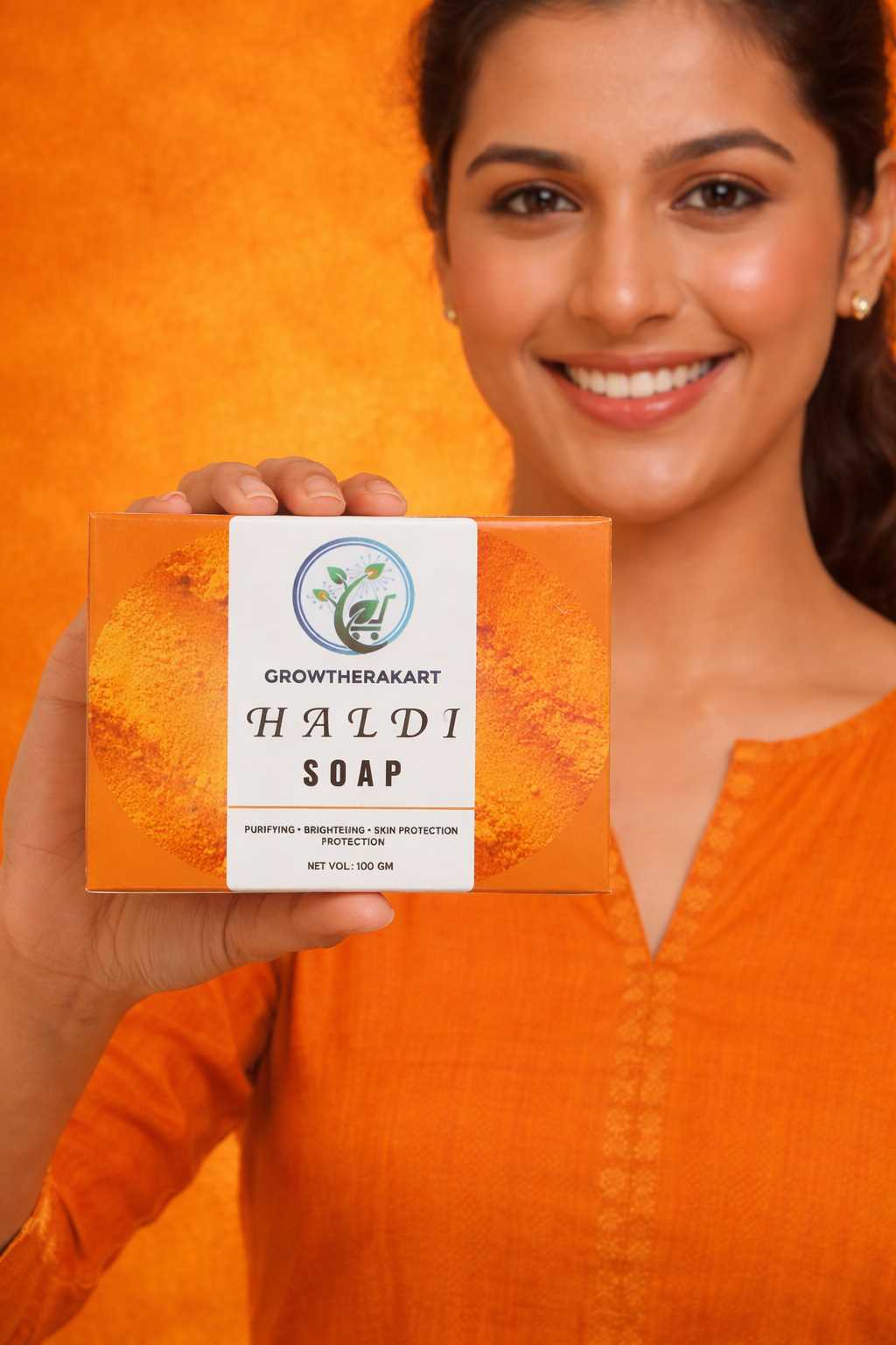 GROWTHERAKART  HALDI SOAP(100GM)