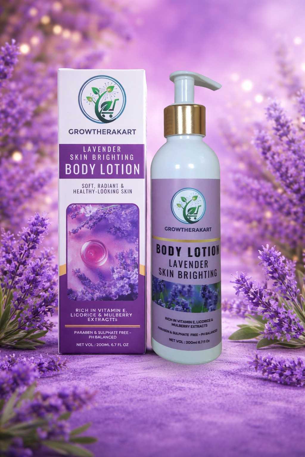 GROWTHERAKART BODY LOTION(LAVENDER)200ML