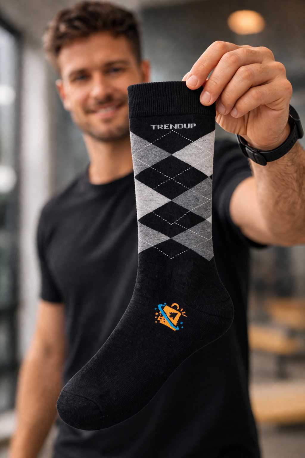 TRENDUP MENS  SINGAL PAIR BLACK