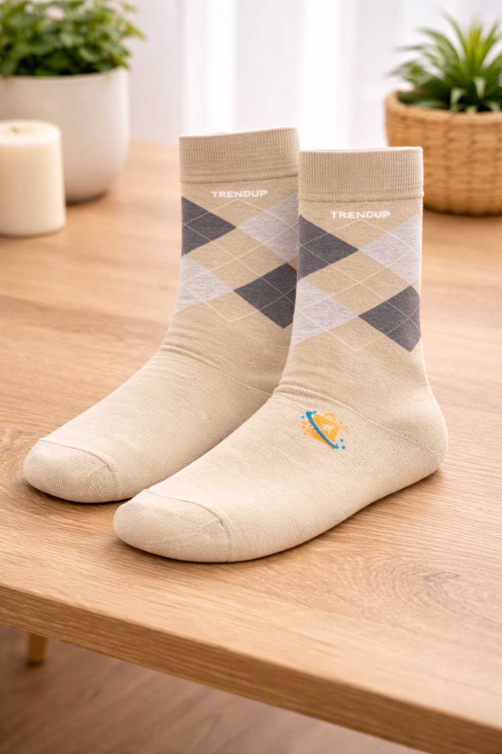 TRENDUP MENS  SINGAL PAIR BEIGE