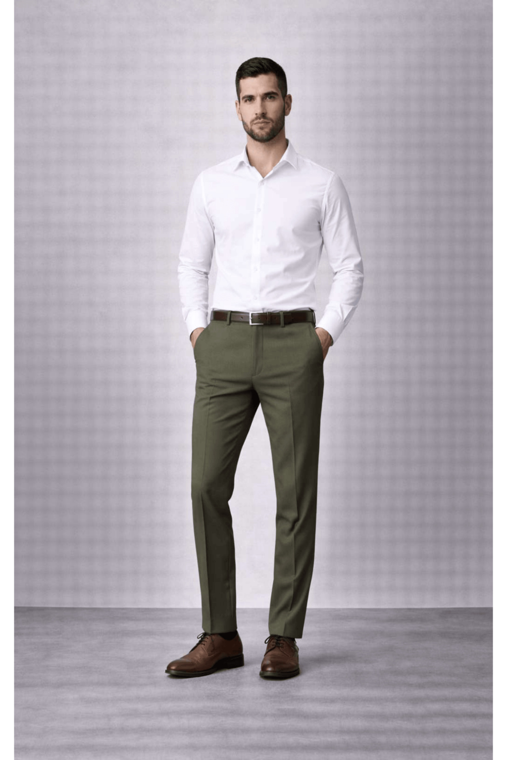ONEFIT MEN'S FORMAL TROUSER OLIVE