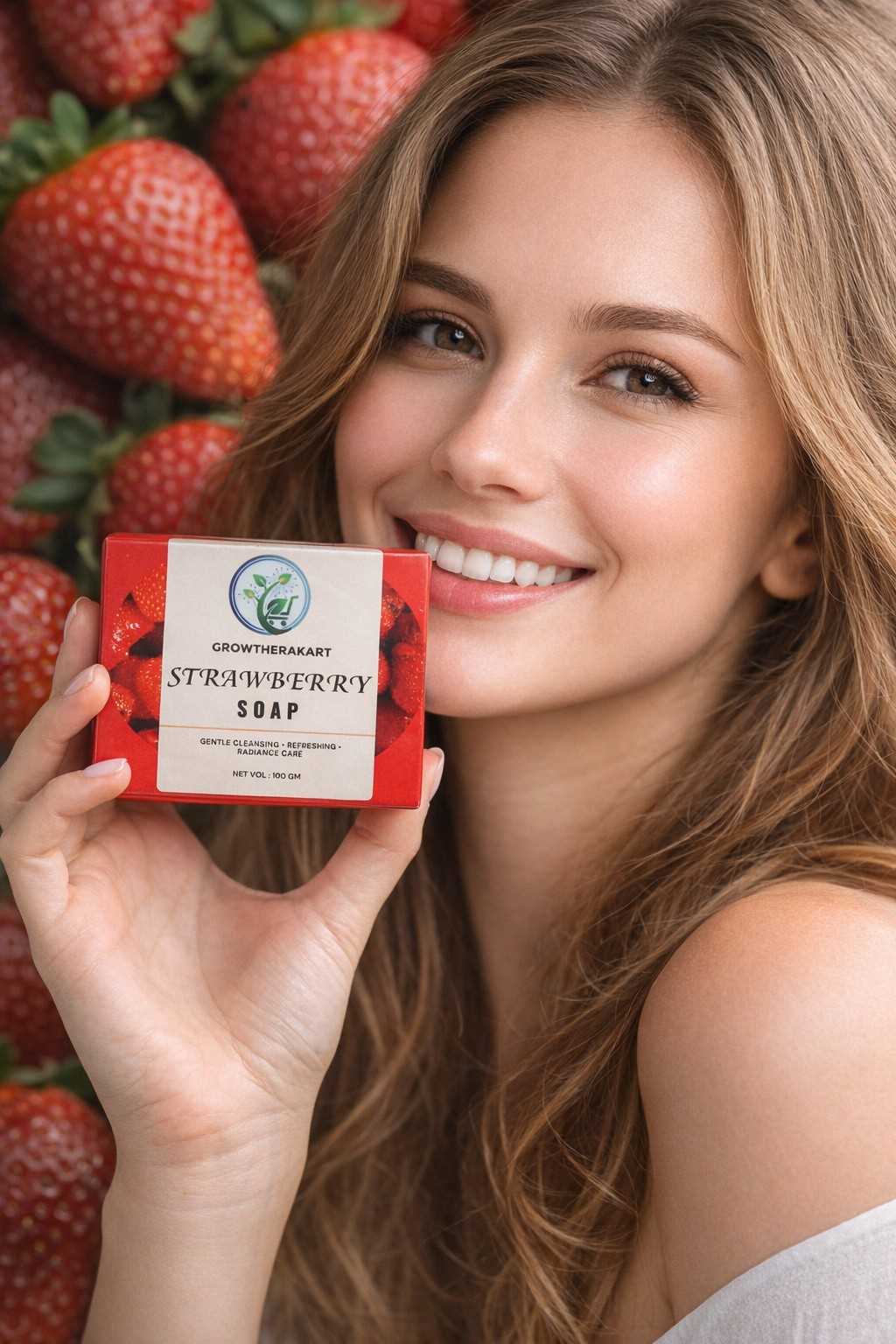 GROWTHERAKART  STRAWBERRY SOAP(100GM)