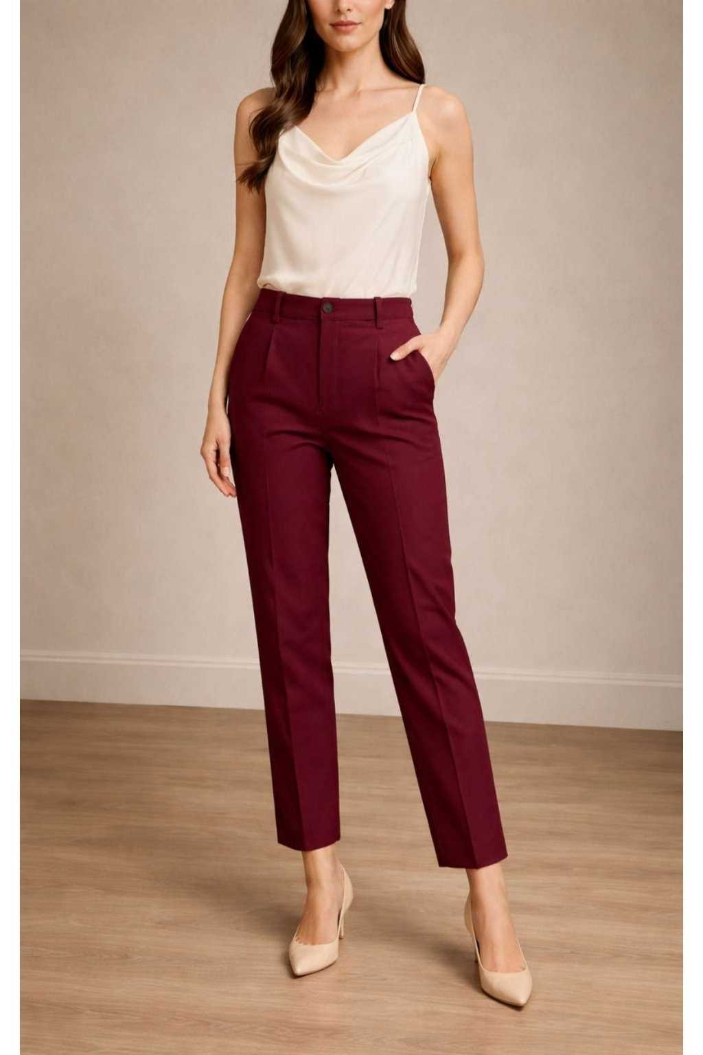 ONEFIT WOMEN'S FORMAL TROUSER WINE