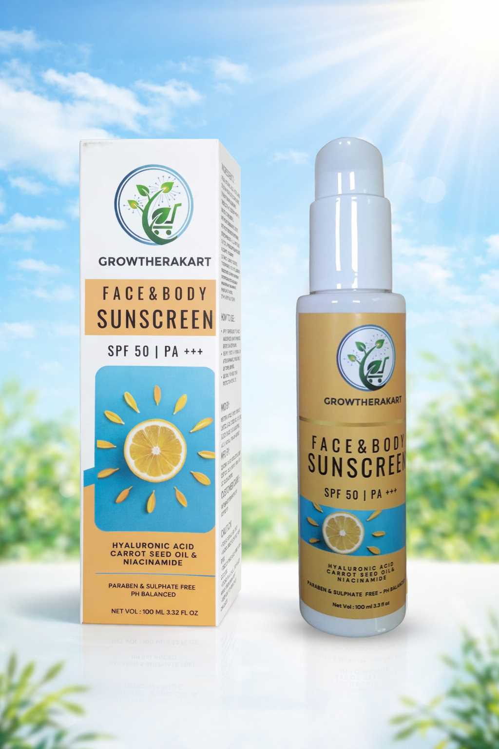 GROWTHERAKART FACE SUNSCREEN 100ML