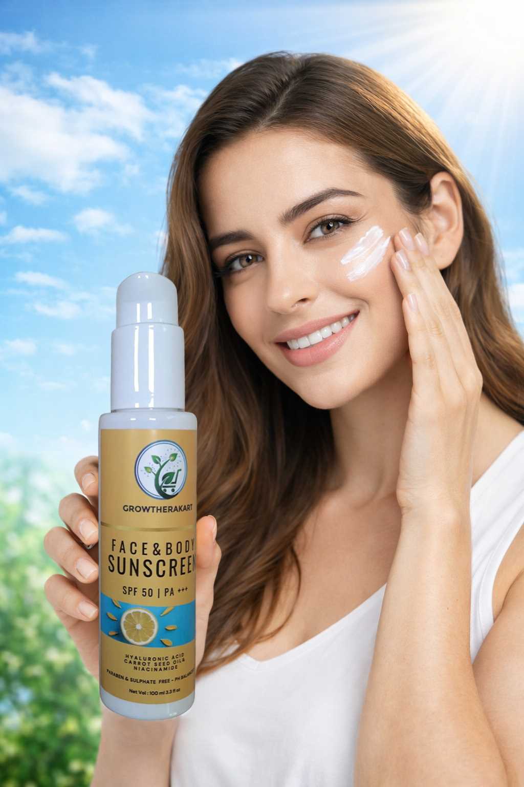 GROWTHERAKART FACE SUNSCREEN 100ML