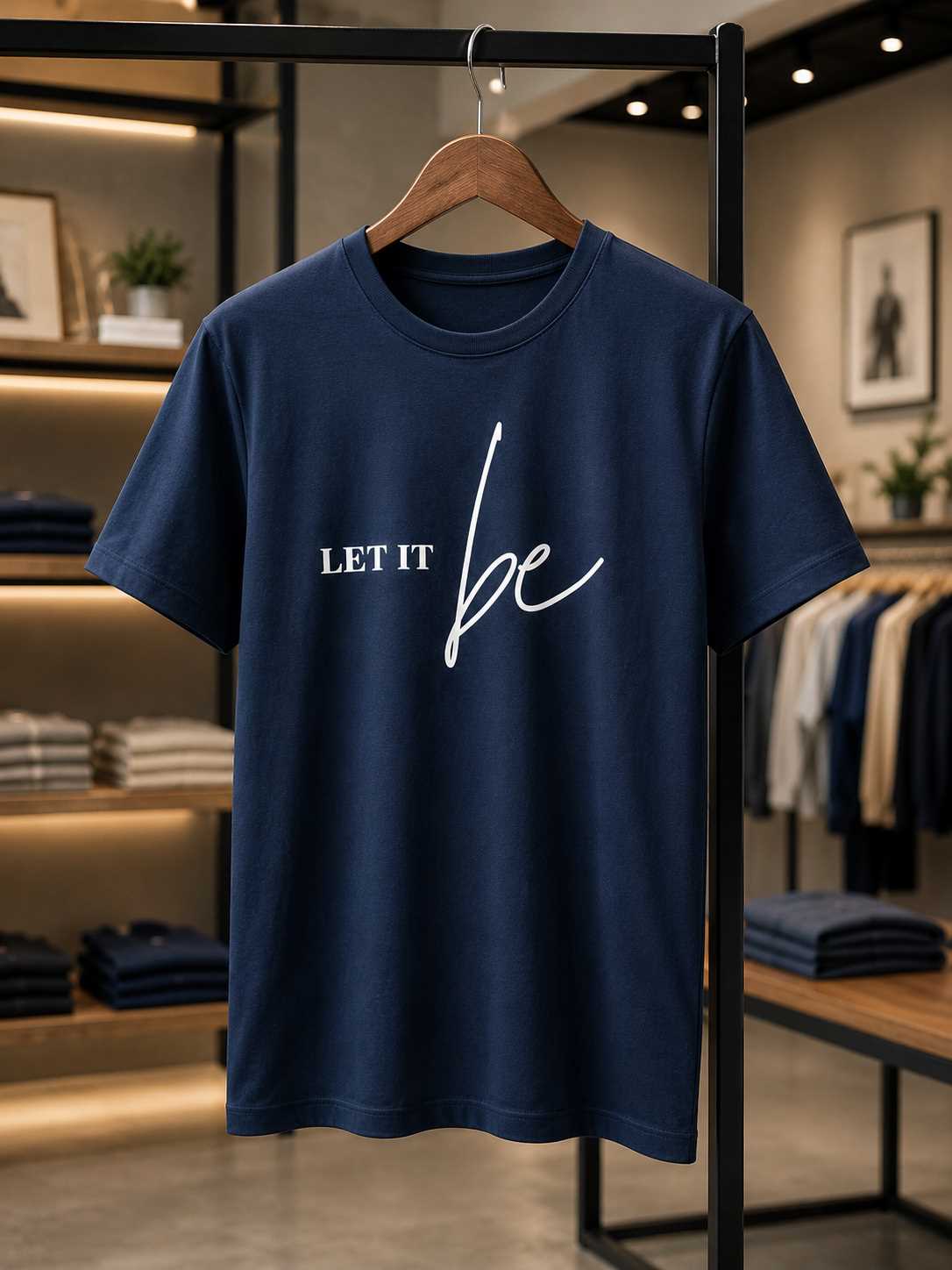 MONOFIT MENS CREW NECK T SHIRT DARK BLUE
